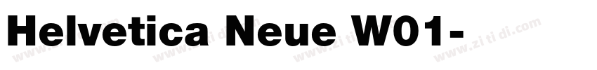 Helvetica Neue W01字体转换